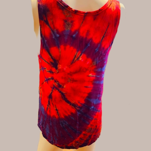 TIE DYE Stretchy Rayon Hippie Hi Lo Top**11 Colors Avail.*** O/S - Picture 8 of 12
